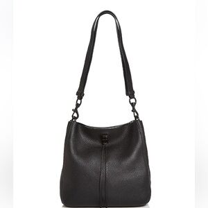 Rebecca Minkoff, Darren pebbled leather shoulder bag in black. Good condition.